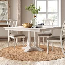 When not in use, store leaves in a love love love my new dining table! Birch Lane Tia 54 Mango Solid Wood Trestle Dining Table Reviews Wayfair