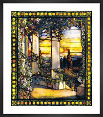 Landscape With A Greek Temple C 1900 01 By Louis Comfort Tiffany Art Print From King Mcgaw Art Prints Louis Comfort Tiffany Tiffany Stained Glass