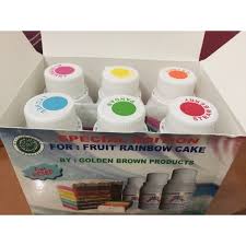 Tugas bahasa indonesia nama kelompok: Golden Brown Pasta Rainbow Cake Pewarna Isi 6 Macam Warna Pelangi Shopee Indonesia