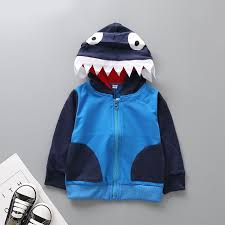 Victory Check Out My New Stylish Shark Design Long Sleeve Hooded Jacket For Baby And Kid Snagged At A Craz Kids Fashion Matching Family Outfits Hooded Jacket