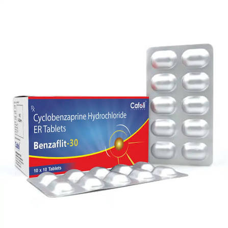 Benzaflit 30 Tablet | Cyclobenzaprine Hydrochloride IP 30mg ER