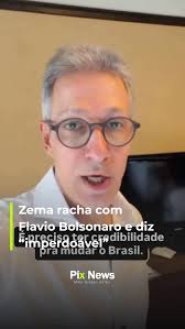 O ex-governador de Minas Gerais Romeu Zema criticou o senador Flávio  Bolsonaro após o vazamento de áudios envolvendo o empresário Daniel  Vorcaro. ➡️ Zema, que também é pré-candidato à presidência, disse que