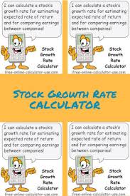 Stock Growth Rate Calculator To Measure Share Earnings Over Time Online Stock Online Calculator Earnings