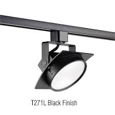 Juno Track Lighting T271l4kfbl Arc 13w Dimmable Led Track Fixture 4000k Flood Black Finish
