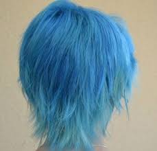 Short Hair In La Riche Directions Lagoon Blue Dyed Hair Blue Blue Hair Dyed Hair
