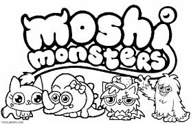 How about an adorable tutorial on a bright pink character with a sweet face from moshi monsters. Printable Moshi Monsters Coloring Pages For Kids
