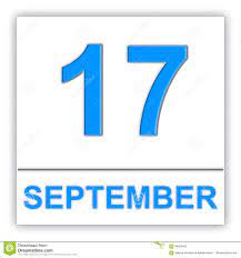 September 17 is the 260th day of the year in the gregorian calendar; 17 De Septiembre Dia En El Calendario Stock De Ilustracion Ilustracion De Diario Septiembre 89328455