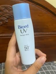 Biore uv perfect protect milk cool. Biore Uv Perfect Milk Spf 50 Health Beauty Skin Bath Body On Carousell