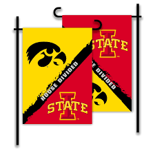 Ncaa Iowa Iowa State 2 Sided Garden Flag Rivalry House Divided House Divided Divider Iowa State Cyclones
