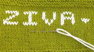 Looking for stitched embroidery fonts? How To Write Alphabet Letters Name On Knitting Duplicate Stitch By Intarsia Knitting How To Embroider Letters Alphabet Writing