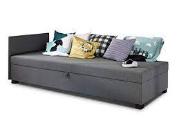 Sofa Mit Schlaffunktion Schlafflache 195x80 Cm Schlafsofa Mit Bettkasten Hochwertig Verarbeitete Einzelbett Mist Schlafsofa Mit Bettkasten Bettsofa Einzelbett