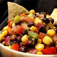 Black Bean And Corn Salsa Recipe With Italian Dressing Heather S Cilantro Black Bean And Corn Salsa Recipe Food Food Recipes Corn Salsa