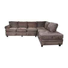 Living room sectionals combine the seating of several furniture pieces to make the most of your my bob's sectional sofas have tons of convenient features, too! 55 Off Bob S Discount Furniture Bob S Furniture Brown Sectional With Storage Sofas