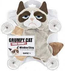 Grumpy Cat Toy Window Cling Grumpy Cat Plush Grumpy Cat Cat Plush Toy