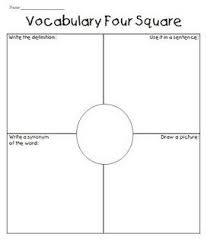 Little Priorities Vocabulary Four Squares Teaching Vocabulary Vocabulary Instruction Vocabulary Activities