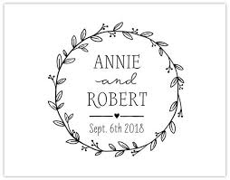 Hochzeitsstempel Kranzchen Stempel Hochzeit Wedding Stamp Custom Wedding Stamp