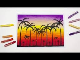 Mewarnai gambar pemandangan dengan crayon juga memiliki cara seperti mewarnai gambar pada umumnya. Gambar Gradasi Langit Malam Blacki Gambar