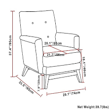 Simpli Home Dorsey Accent Chair In Light Grey Chair Simpli Home Deep Seat Cushions