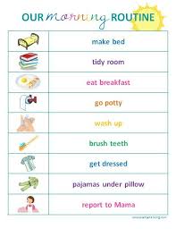 Image Result For Morning Routine Checklist Printable