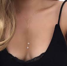 Gold Lariat Necklace Gold Y Necklace Delicate Lariat Necklace Layering Necklace Layered Necklace Gold Chain Necklace Gold Necklace In 2021 Crystal Choker Necklace Swarovski Necklace Delicate Necklace