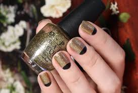 inspired by opi all sparkly and gold