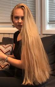 Having long straight hair means more intense care and maintenance compared to healthy curly hair. Video Christine In The Sofa In 2020 Long Hair Styles Long Blonde Hair Extremely Long Hair