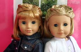 Free doll dress knitting pattern. Americangirlfan Doll Hairstyle Braided Heart For Short Hair American Girl Hairstyles American Girl Doll Hairstyles Doll Hair