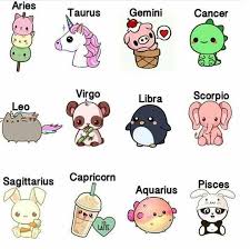 Each Zodiac Sign As An Adorable Kawaii Character Leo Signo Zodiaco Signos De Zodiaco Cancer Simbolos Zodiaco