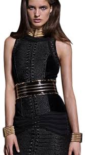 balmain x h m black hm rope and velvet short cocktail dress size 6 s 18 off retail