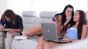 XXX study session with Taissia Shanti & Cindy makes stud cum all over them  - XVIDEOS.COM