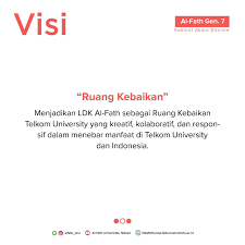 Bekerja secara profesional serta sesuai dengan syari dan kebijakan yang telah ditetapkan. About Ldk Al Fath Telkom University