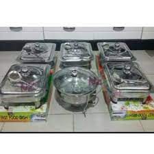 Harga prasmanan set stainless wadah saji prasmanan hajatan food warmer. Prasmanan Set Kombinasi Stainless Steel Shopee Indonesia