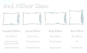 15 Cogent Pillow Sizes Chart
