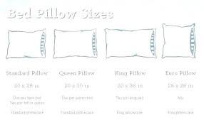 15 Cogent Pillow Sizes Chart