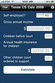 I've seen 60 year old men down in the courthouse trying keep retirement accounts from being wiped out. Review Texas Child Support Calculator Determine Child Support Amounts On The Iphone Iphone J D