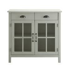 Usl Olivia White Accent Cabinet 2 Glass Doors And 2 Drawers Sk19087d2 Pw The Home Depot Accent Cabinet Stylish Cabinet Urban Style Living