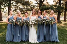 Slate Blue Dusty Blue Bridal Party Slate Blue Wedding Slate Blue Bridesmaid Dresses Sage Bridesmaid Dresses