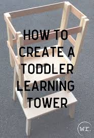 How to build a toddler kitchen helper stool for $30: How To Create A Toddler Learning Tower Ikea Hack Toddler Stool For Reaching Counter Tops Learning Tower Woodworking Projects For Kids Toddler Kitchen Stool
