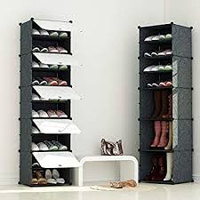 amazon mixed 組み立て式 シューズボックス 1列5扉10マス diyブーツラック 靴箱 靴収納ボックス 防塵 防汚 防水 かび対策 大容量 おしゃれ シューズラック オンライン通販 収納 シューズラック 靴箱