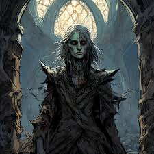 Zombie elf prince, engraving, drawing… — image created in Shedevrum