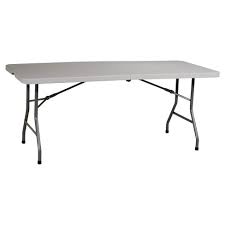 Release the locking catch and unfold the table a. 6 Collapsible Banquet Table Osp Home Furnishings Target