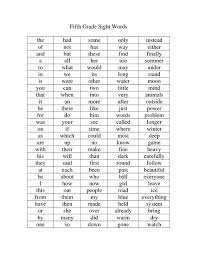 Our high frequency words worksheets are like a safety net for the leap, providing the consistent practice that preschool kids need to make these words second. 10th Grade Sight Word List Shefalitayal