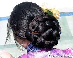 Huge Braided Chinese Bun Beauty Is At Every Age And We Can Embrace God S Gifts A Wife S Long Hair Long Hair Girl Big Bun Hair Bun Hairstyles For Long Hair