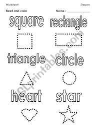 Welcome to the math salamanders 3d shapes worksheets. Worksheet Shape Esl Worksheet By Celeste0205