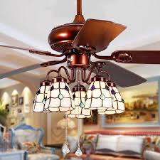 Buy a sparkly flush mount fixture wi… | new decorating ideas. Tiffany Style Light Shade Ceiling Fan Lights With Flower Lights Brown Color 48 Inches Super Quiet Lower Db Lamp Light Switch Light Years Lampslight Box Lamp Aliexpress