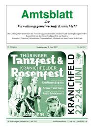 Sie finden das engagement ihrer bankfiliale für die menschen. Amtsblatt Der Verwaltungsgemeinschaft Kranichfeld