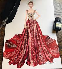 Red Series Inspired Versace For Blakelively Sketch Sketching Draw Fashion Illustration Sketches Dresses Fashion Illustration Dresses Fashion Design Dress