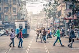 Busy Tram Lines In Kolkata Street Photography Paris Kolkata Photography Kolkata Street Photography