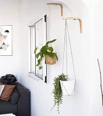 Wall Hook For Hanging Plants Dark Blue Thread Hanging Planter Etsy In 2021 Wall Plant Hanger Wall Plant Holder Indoor Plant Hangers