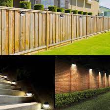 What is solar led lighting? Garden Fence Solar Lights Pack Of 2